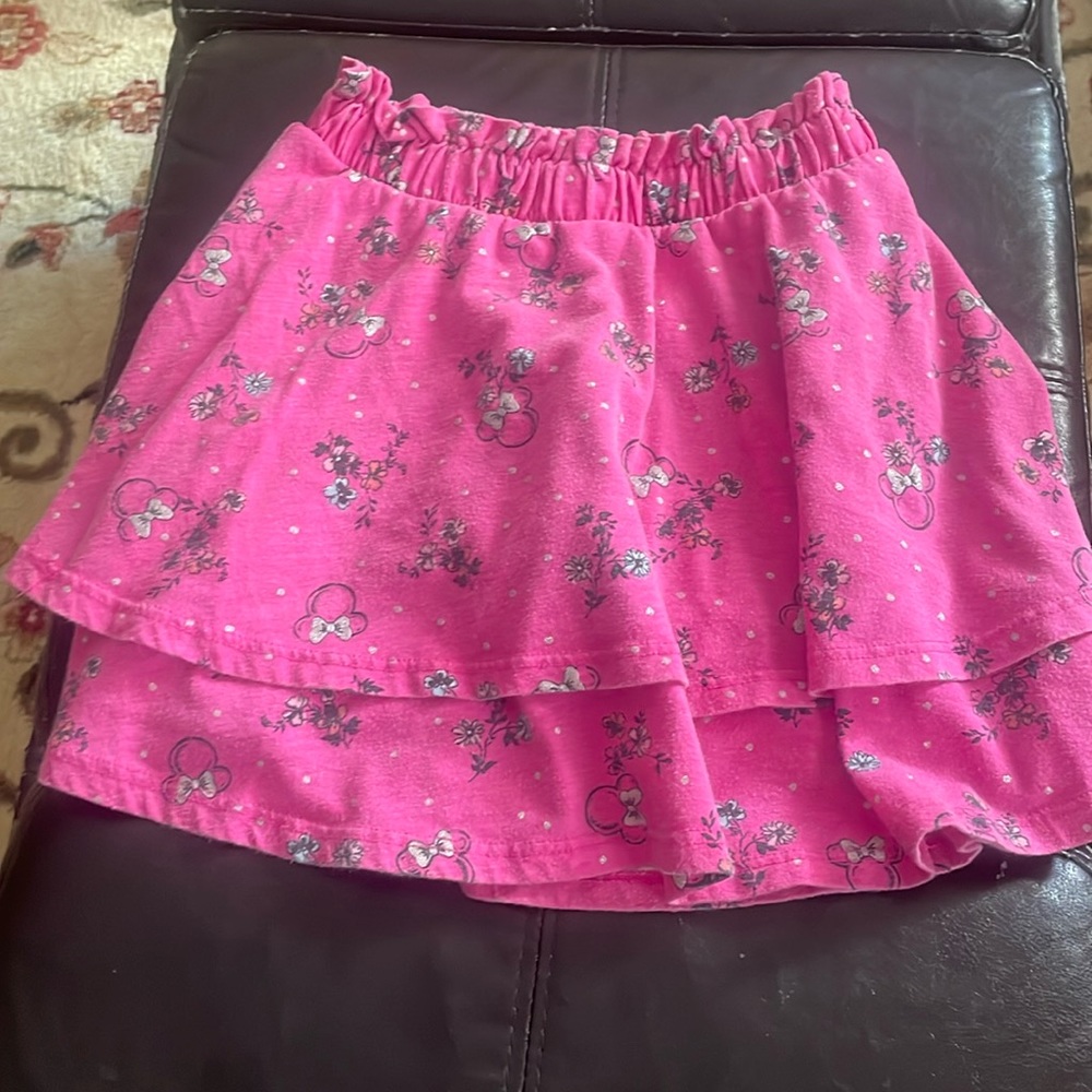Disney Girls Pink Skirt with built in shorts